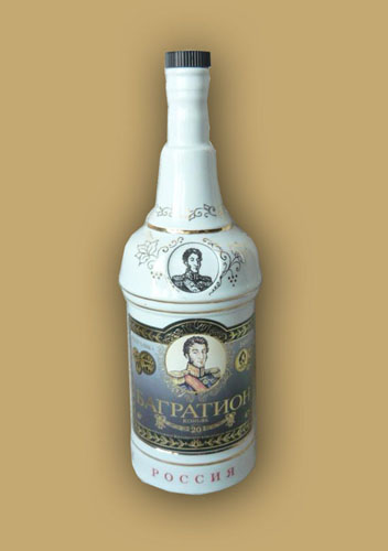 Фарфоровая бутылка для коньяка Багратион
